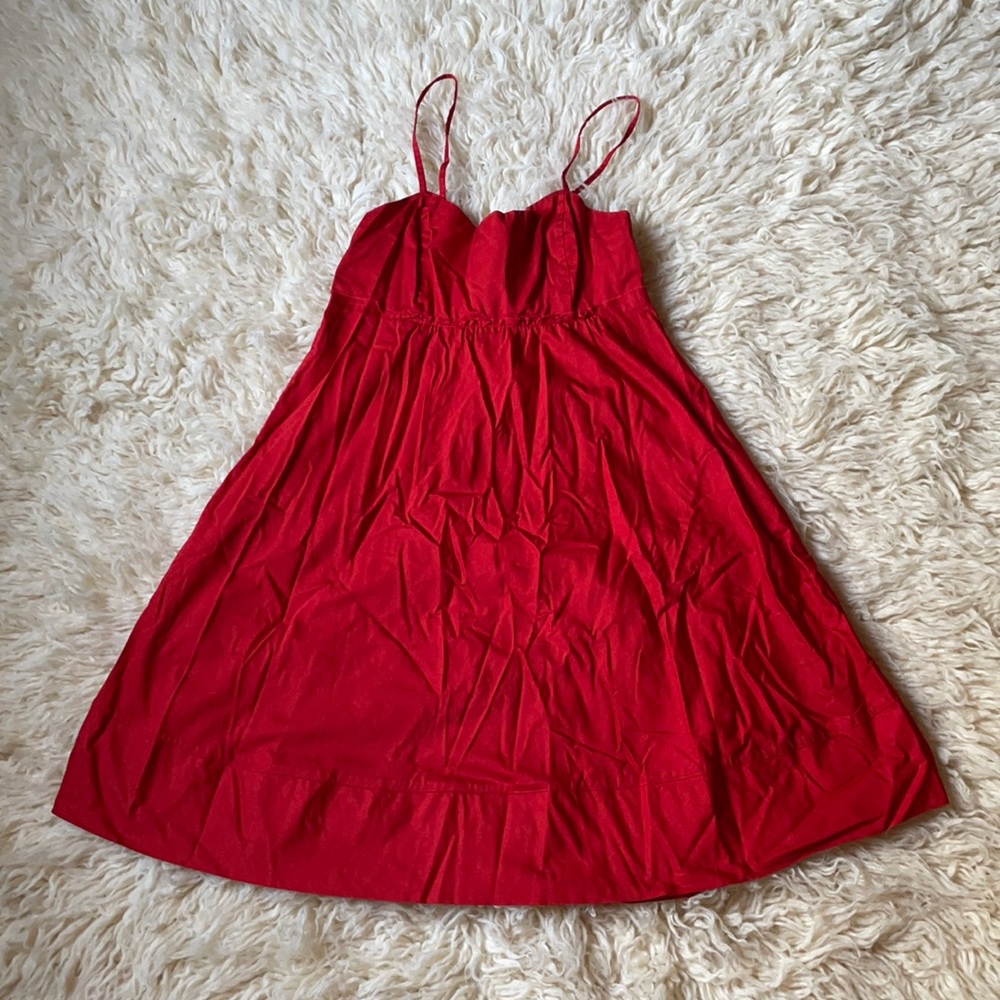 Y2K The Limited Red Babydoll Dress Sz 2 - Picture 2 of 10